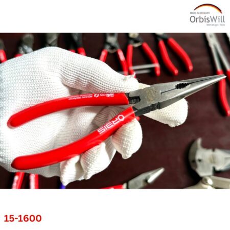 Kìm mỏ nhọn đa năng đầu thằng 160mm, Orbis 15-1600/2022