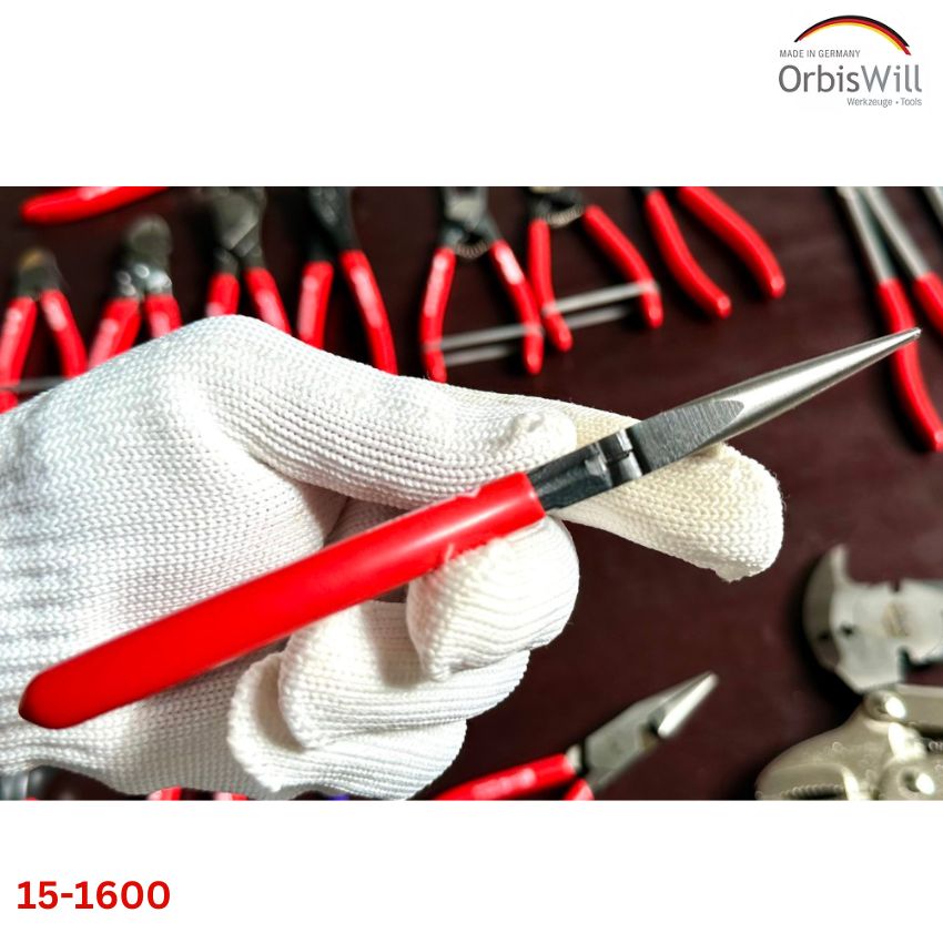 Kìm mỏ nhọn ORBIS 15-1600/2022 kiểu mũi thẳng cổ điển