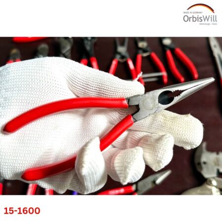 Kìm mỏ nhọn đa năng đầu thằng 160mm, Orbis 15-1600/2022