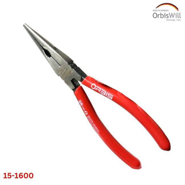 Kìm mỏ nhọn đa năng đầu thằng 160mm, Orbis 15-1600/2022
