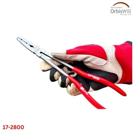 Kìm mỏ nhọn đầu cong 45 độ ORBIS 17-2800/2022