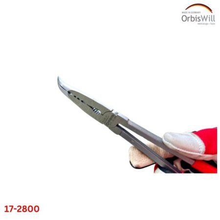 Kìm mỏ nhọn đầu cong 45 độ ORBIS 17-2800/2022