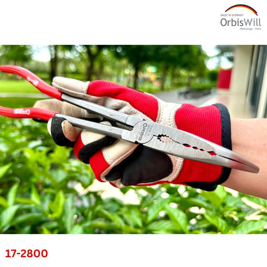 Kìm mỏ nhọn đầu cong 45 độ ORBIS 17-2800/2022