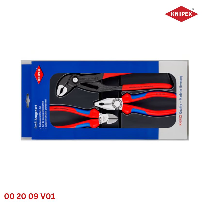 Knipex 00 20 09 V01 - Bộ Kìm Gia Đình Best Seller 3 Chiếc