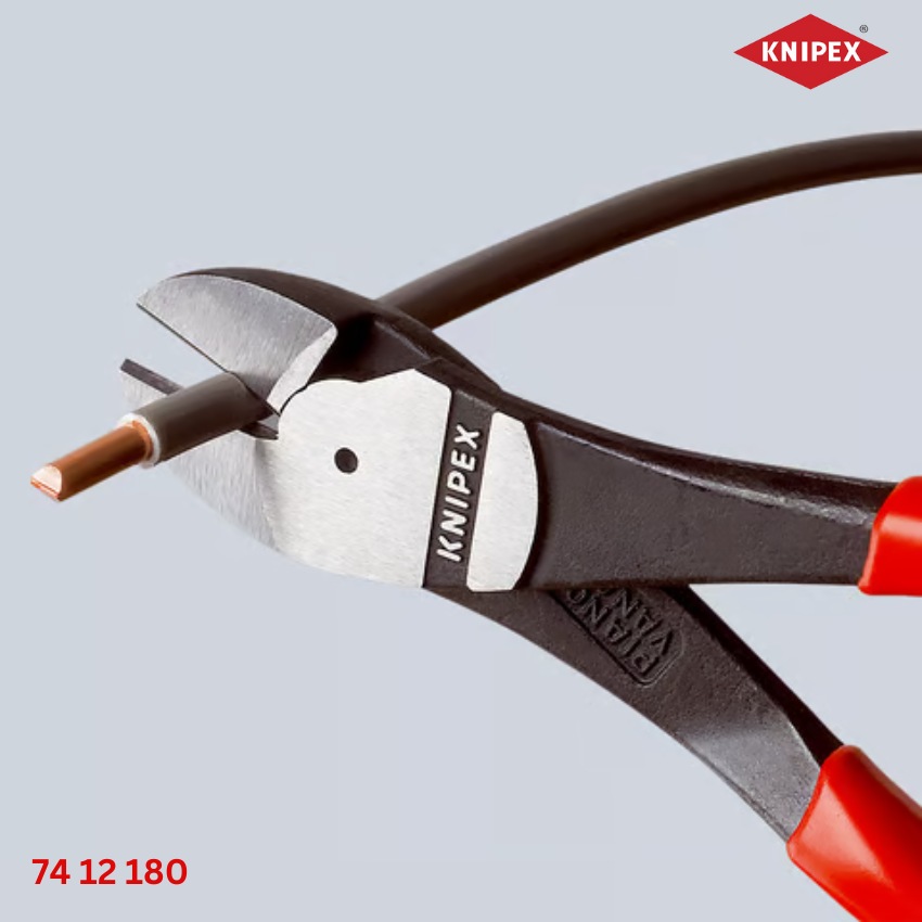 ứng dụng KNIPEX 74 12 180 – Kìm Cắt Cộng Lực 180mm