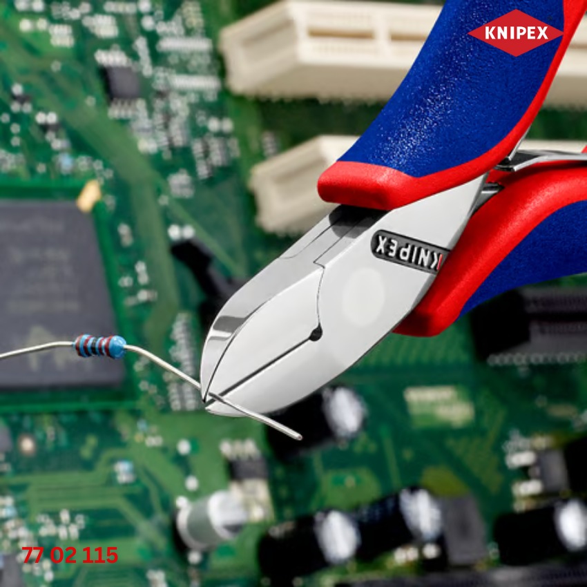 KNIPEX 77 02 115 – Kìm Cắt Linh Kiện Điện Tử 115mm