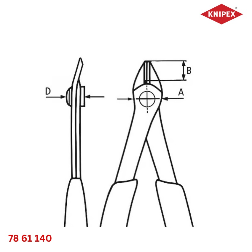 Knipex 78 61 140 Kìm Cắt Linh Kiện Super Knips