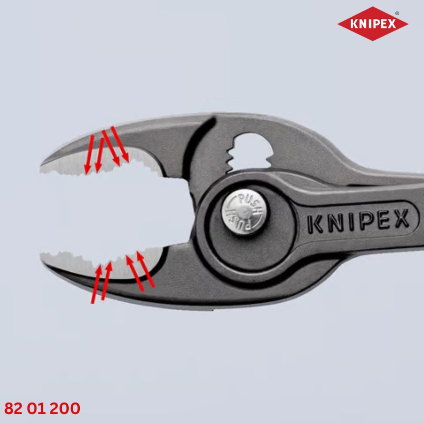 KNIPEX 82 01 200 TwinGrip - Kìm Mở Ốc Gỉ Sét