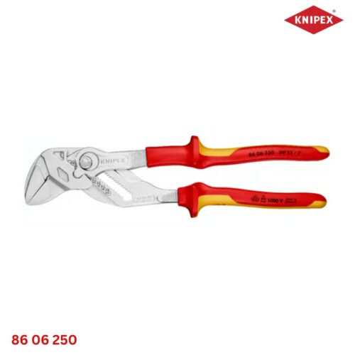 Knipex 86 06 250 – Kìm Mỏ Lết Dài 250mm, Cách Điện VDE