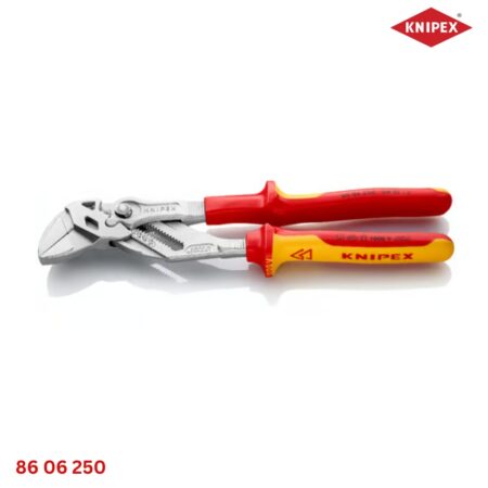Knipex 86 06 250 – Kìm Mỏ Lết Dài 250mm, Cách Điện VDE