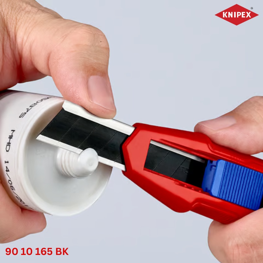 KNIPEX 90 10 165 BK CutiX Dao Rọc Có Sống Lưng