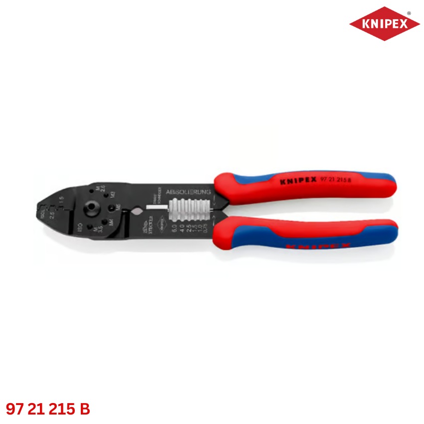 Ứng dụng Kìm Bấm Cos Điện 230mm Knipex 97 21 215B