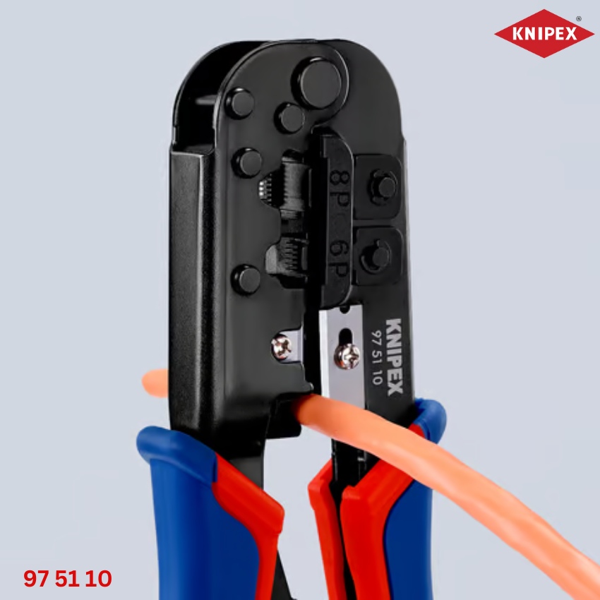 ngàm kìm Knipex 97 51 10 – Kìm Bấm Cos Mạng RJ 11/12 và RJ 45 ảnh 2