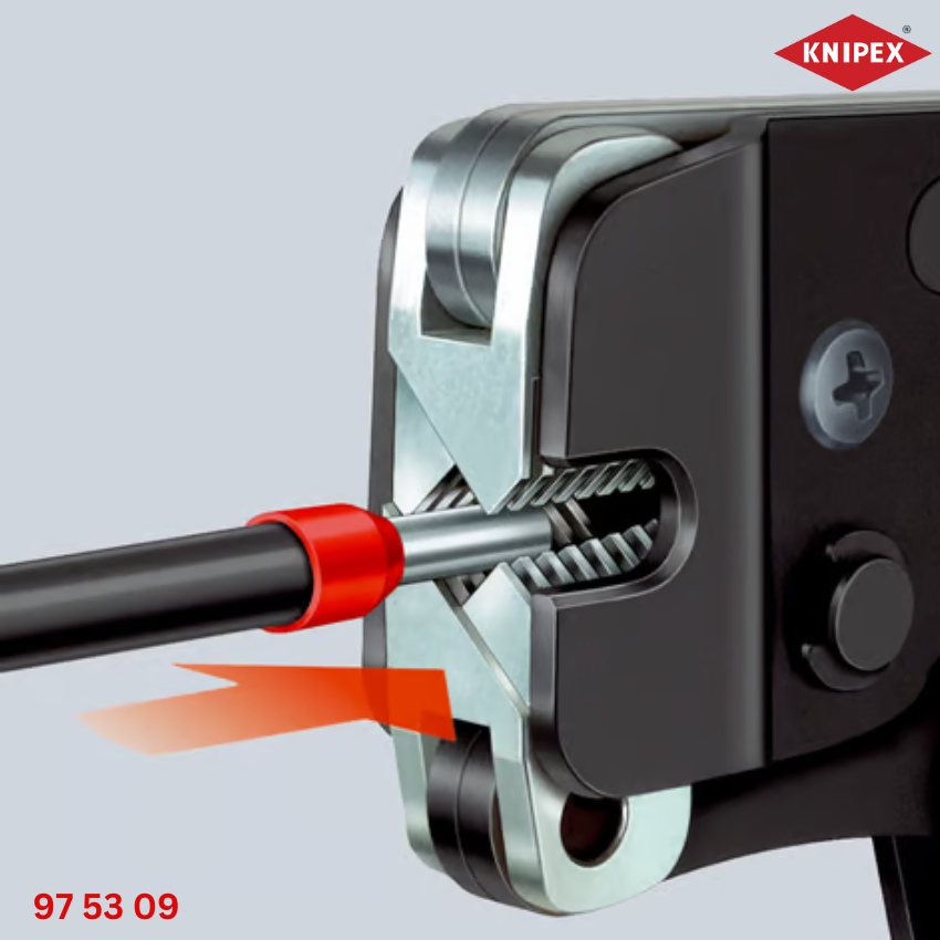 ứng dụng Knipex 97 53 09 Kìm Bấm Cos Pin Rỗng