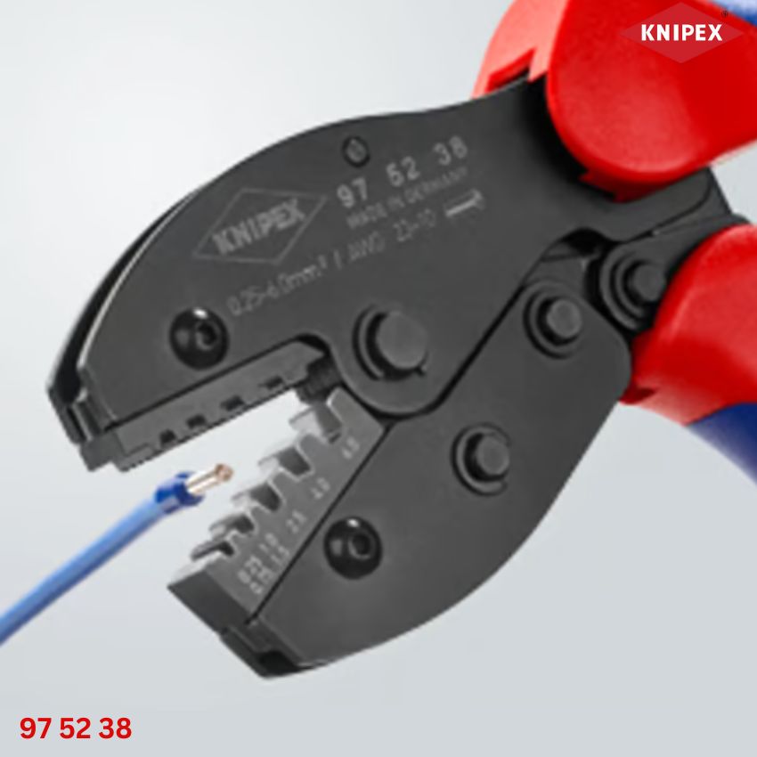 Ngàm kìm Knipex 97 52 38 Kìm Bấm Cos PreciForce Pin Rỗng