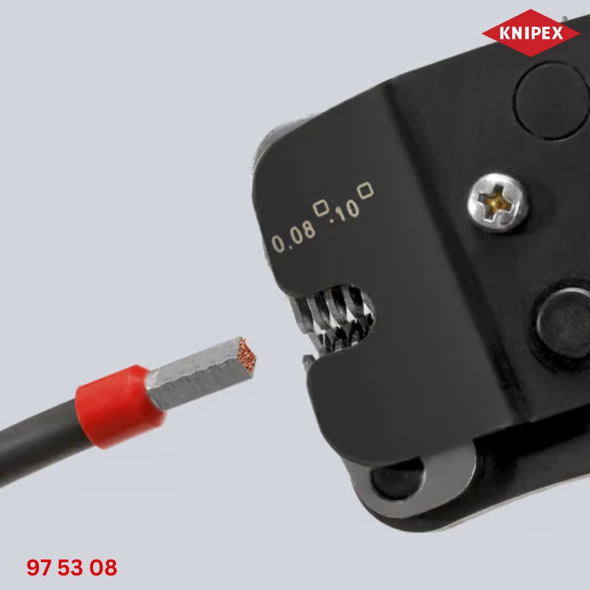 ngàm kìm Knipex 97 53 08 – Kìm Bấm Cos Pin Rỗng Chuyên Nghiệp