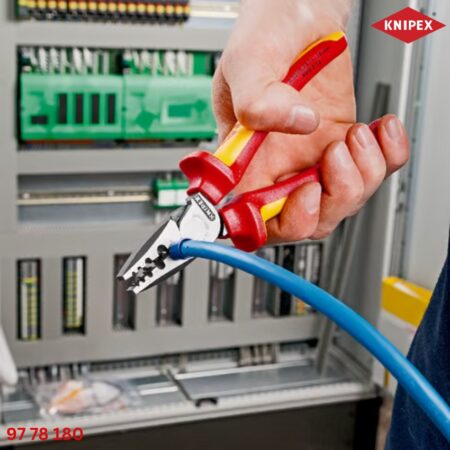 Knipex 97 78 180 Kìm Bấm Cos Pin Rỗng Cách Điện
