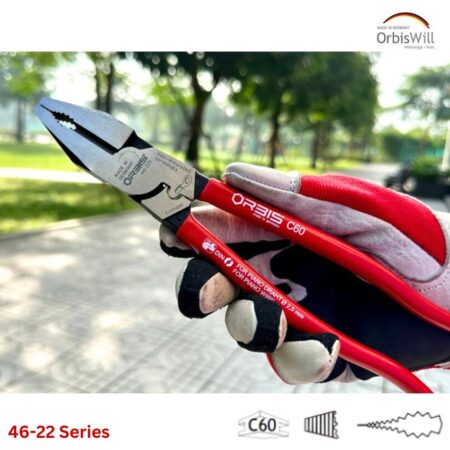 Kìm bấm cos đầu bằng, cách điện 1000V VDE ORBIS 46-22 Series