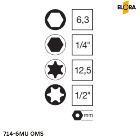 714-6MU OMS Elora: Bộ khẩu 1/4