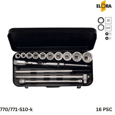 770/771-S10 K Elora Bộ tuýp chi tiết 3/4 inch