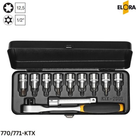 770/771-KTX Elora: Bộ đầu tuýp vặn vít 11 chi tiết