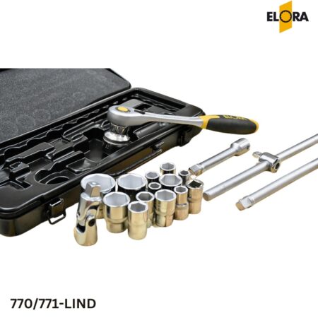 ELORA 770/771-LIND Bộ tuýp 19 chi tiết, vuông 1/2