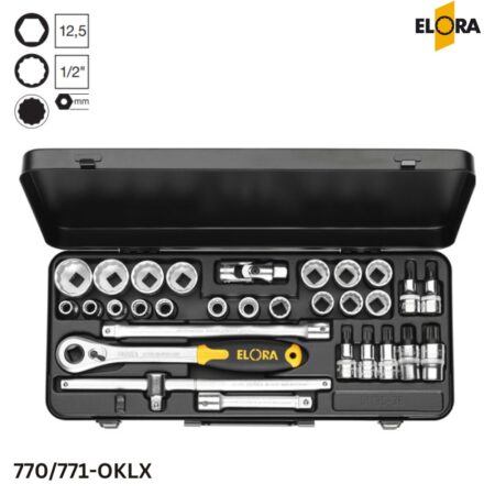 770/771-OKLX Elora - Bộ tuýp đa năng hệ mét 30 chi tiết