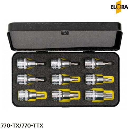 770-TX/770-TTX Elora - Bộ đầu tuýp vặn vít TORX 1/2 inch