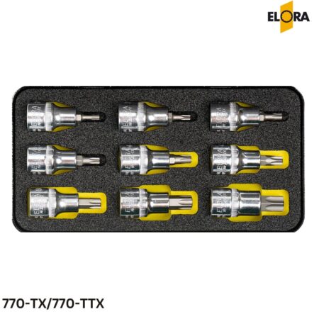 770-TX/770-TTX Elora - Bộ đầu tuýp vặn vít TORX 1/2 inch