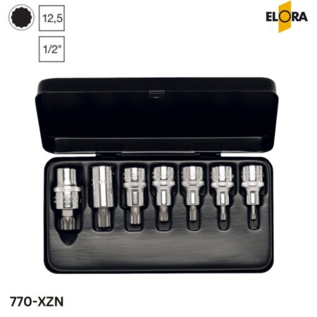 770-XZN Elora - Bộ đầu tuýp vặn vít đa năng 7 chi tiết