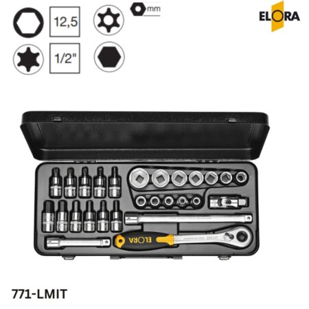 771-LMIT Elora: Bộ tuýp đa năng hệ mét 30 chi tiết