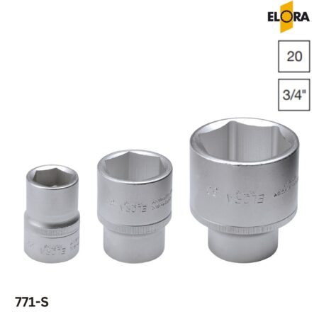 771-S ELORA: Đầu khẩu lục giác 3/4 inch