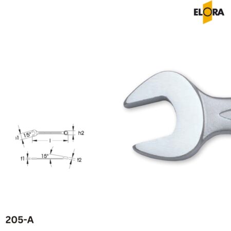 205A ELORA: Cờ Lê Vòng Miệng Khuỷu Cao