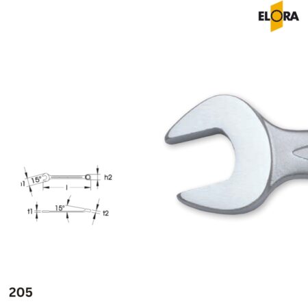 ELORA 205 Cờ Lê Vòng Miệng Khuỷu Cao