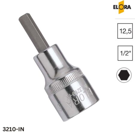 ELORA 3210-IN/INA Tuýp lục giác, vuông 1/2 inch