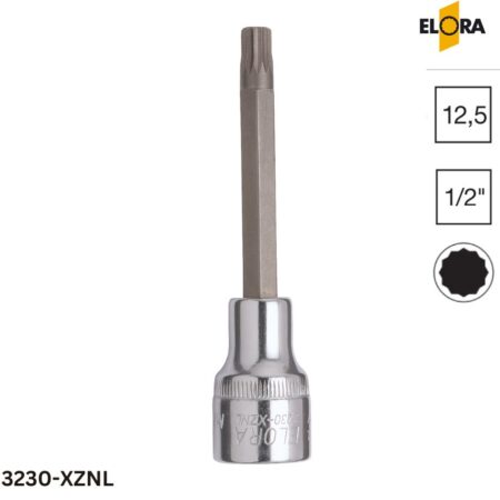 3230-XZNL Elora: Đầu tuýp hoa hướng dương dài 1/2 inch