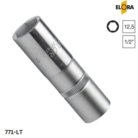 771-LT Elora: Đầu tuýp dài hệ mét, đầu vuông 1/2 inch