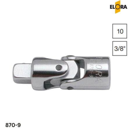 ELORA 870-9 Đầu lắt léo, vuông 3/8″ Chrome-Vanadium
