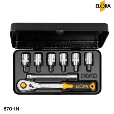 870-IN ELORA Bộ tuýp lục giác 3/8 inch, 8 chi tiết
