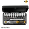 877-TXE ELORA Bộ đầu tuýp sao TORX , 13 chi tiết