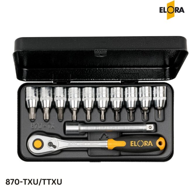 ELORA 870 TXU/TTXU - Bộ tuýp đầu sao 12 chi tiết