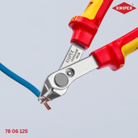 Knipex 78 06 125 – Kìm Cắt Linh Kiện Cách điện VDE