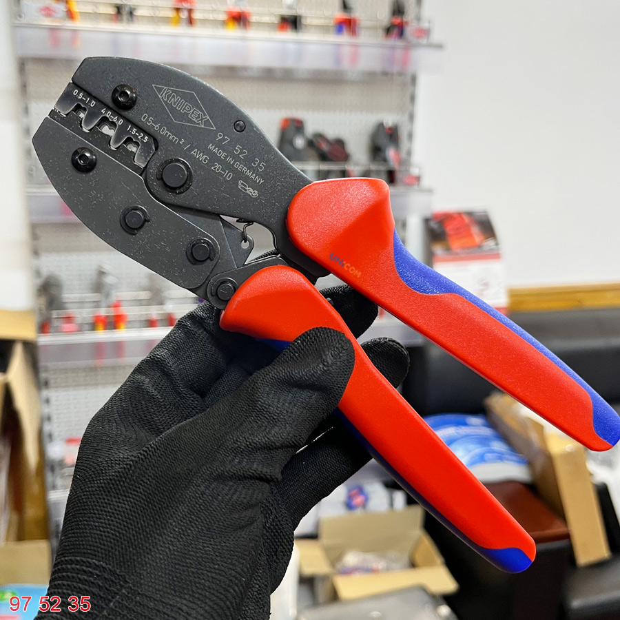 Knipex 97 52 35 kìm bấm cos trần 0.5 - 6 mm2 Germany