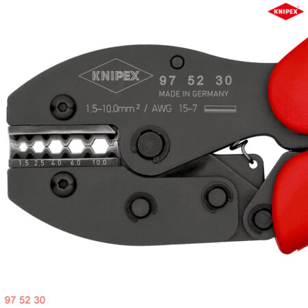ngàm Kìm Bấm Cos trần 1,5 - 10 mm² Knipex 97 52 30