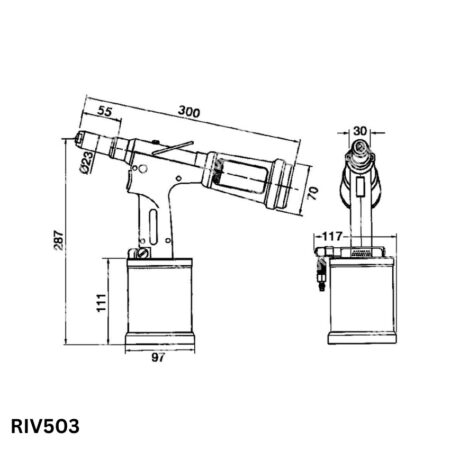 RIV503 Súng đinh rút Air Rivet Gun