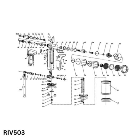 RIV503 Súng đinh rút Air Rivet Gun