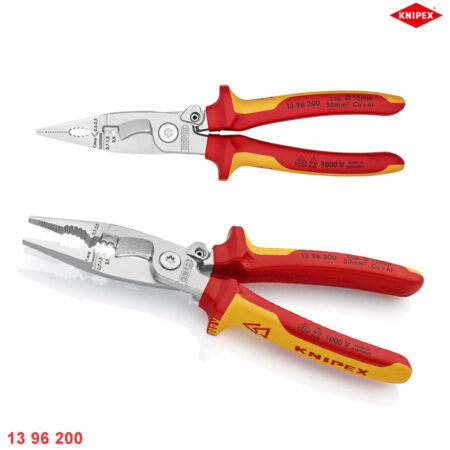 thông số kỹ thuật kìm làm tủ điện đa năng cán cách điện 13 96 200 Knipex
