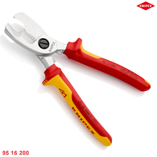Knipex 95 16 200 Kìm cắt cáp cách điện lưỡi cắt kép