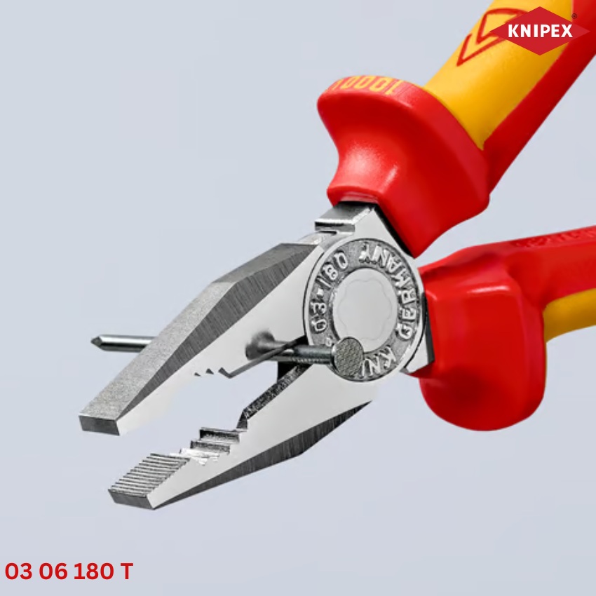 03 06 180 T Knipex: Kìm cách điện đa năng