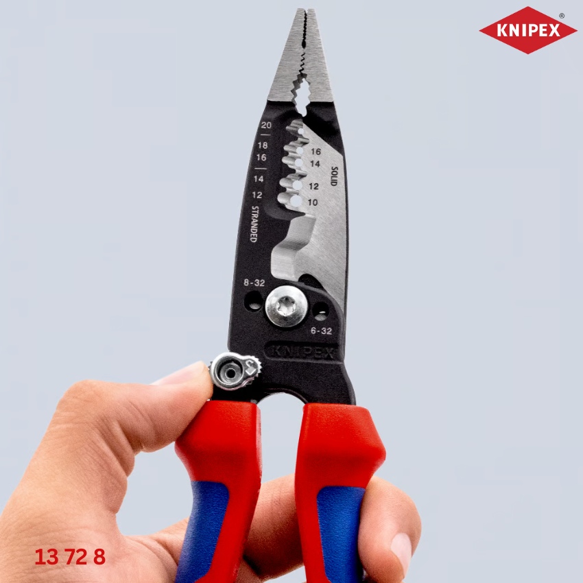 Knipex 13 72 8: Kìm Lắp Điện 7 Chức Năng